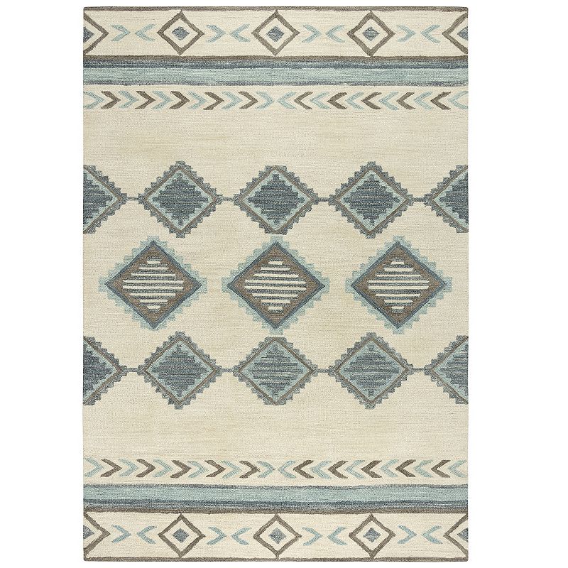 Alora Decor Vada Wool Rug, Blue, 8X10 Ft