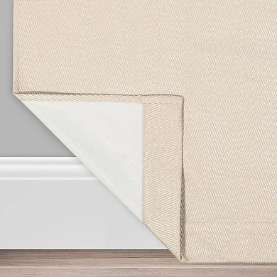 eclipse Aura Chevron Draft Stopper 100% Blackout Window Curtain Panel