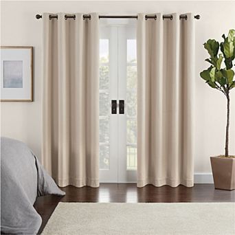 eclipse Aura Chevron Draft Stopper 100% Blackout Window Curtain Panel