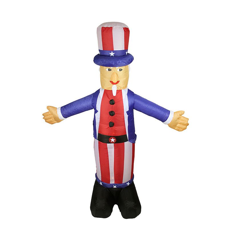 55627986 5-ft. Standing Uncle Sam Inflatable Outdoor Decor, sku 55627986