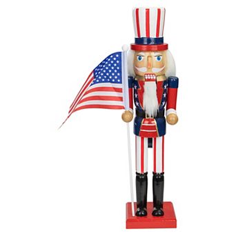 Patriotic Uncle Sam Christmas Nutcracker Table Decor
