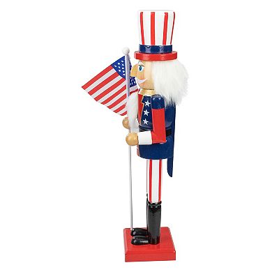 Patriotic Uncle Sam Christmas Nutcracker Table Decor