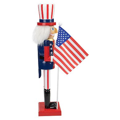 Patriotic Uncle Sam Christmas Nutcracker Table Decor