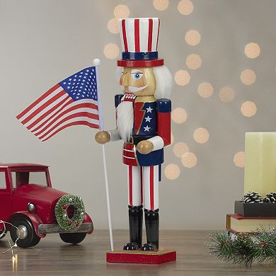 Patriotic Uncle Sam Christmas Nutcracker Table Decor