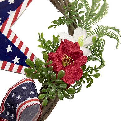 American Star Artificial Floral Patriotic Wreath
