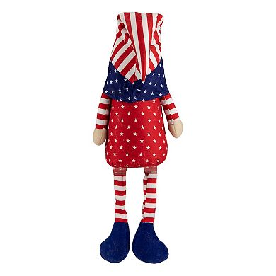 17.75-in. Sitting Patriotic Boy 4th of July Gnome Floor Decor