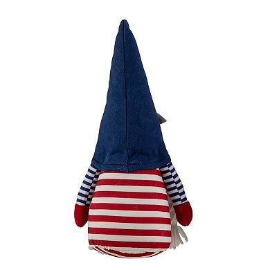 10.5-in. Americana Girl 4th of July Patriotic Gnome Table Decor