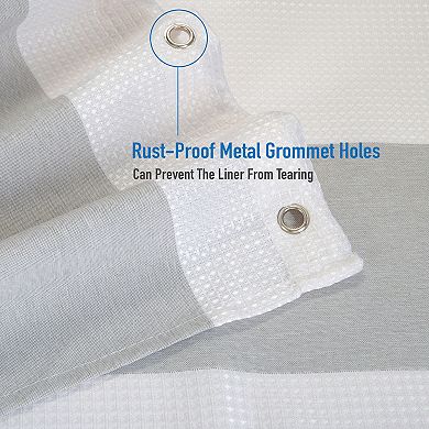 Elle Decor Jacquard Weave Shower Curtain