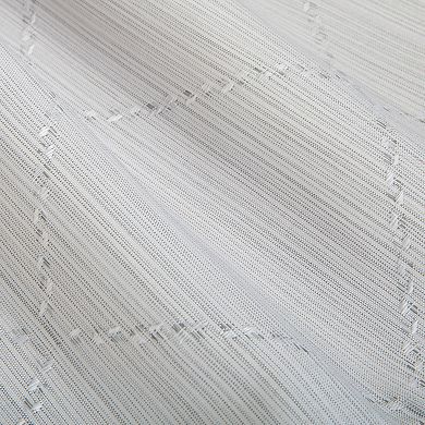 Elle Decor Jacquard Weave Diamond Design Shower Curtain