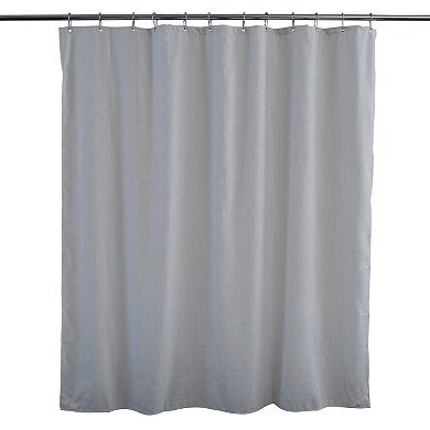 Elle Decor Jacquard Weave Diamond Design Shower Curtain