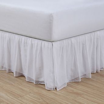 Belles and Whistles Cotton Layered Voile Bedskirt