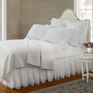 Belles and Whistles Cotton Layered Voile Bedskirt