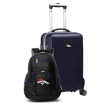 Denver Broncos Deluxe Hardside Spinner Carry-On & Backpack Set