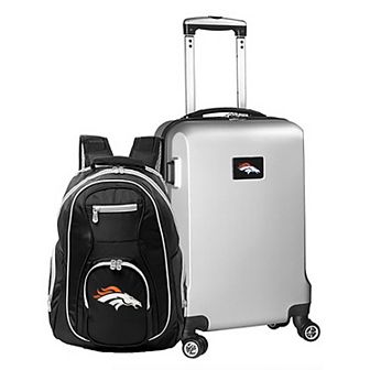 Denver Broncos Deluxe Hardside Spinner Carry-On & Backpack Set