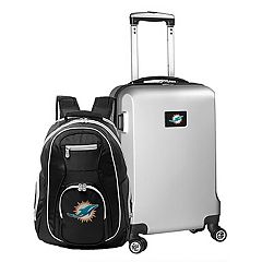 Denco Sports Luggage NFL Hardside Spinner - 20 - Pink/Miami Dolphins