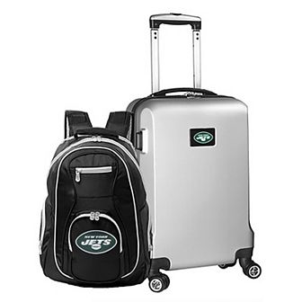 New York Jets Deluxe Hardside Spinner Carry-On & Backpack Set