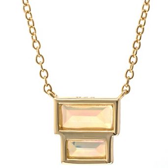 Gemistry 14k Gold Over Silver Opal Pendant Necklace