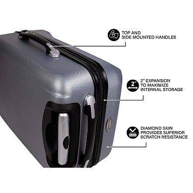 Carolina Panthers Deluxe Hardside Spinner Carry-On & Backpack Set