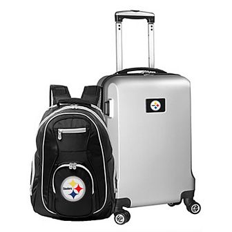 Pittsburgh Steelers Deluxe Hardside Spinner Carry-On & Backpack Set