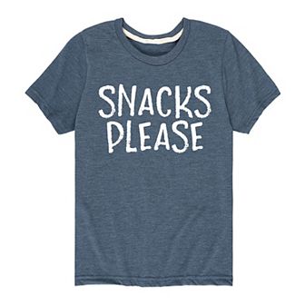 Boys 8-20 Snacks Please Graphic Tee