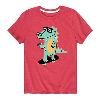 Boys 8-20 Cool Gator Skator Graphic Tee