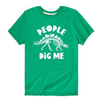 Boys 8-20 Dinosaur Fossil People Dig Me Graphic Tee
