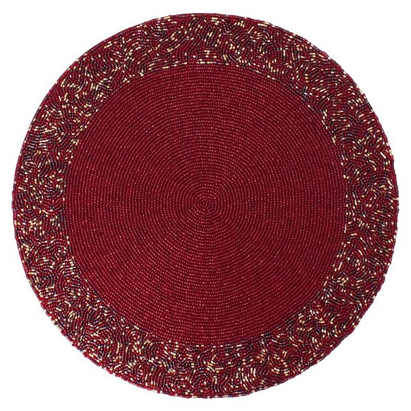 St. Nicholas Square® Beaded Red Placemat