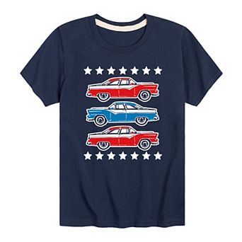 Boys 8-20 Classic Cars Americana Graphic Tee