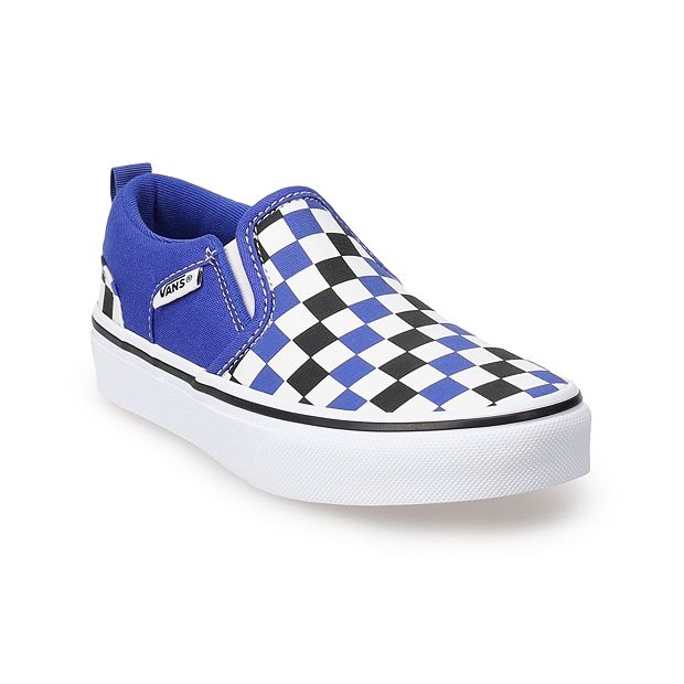 White slip on hot sale vans kohls