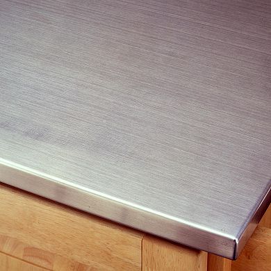 Stainless Steel-Top Kitchen Cart