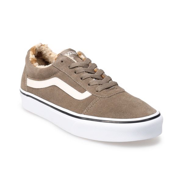 Suede vans with best sale fur inside