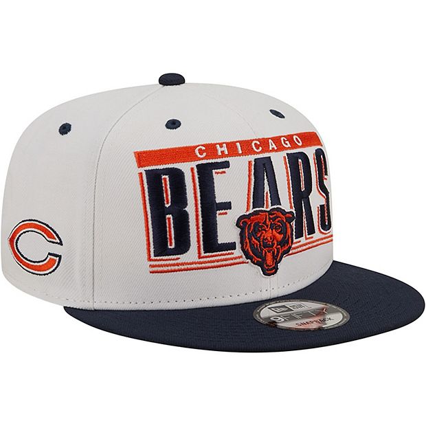 Men's New Era Navy Chicago Bears Head Basic 9FIFTY Adjustable Snapback Hat