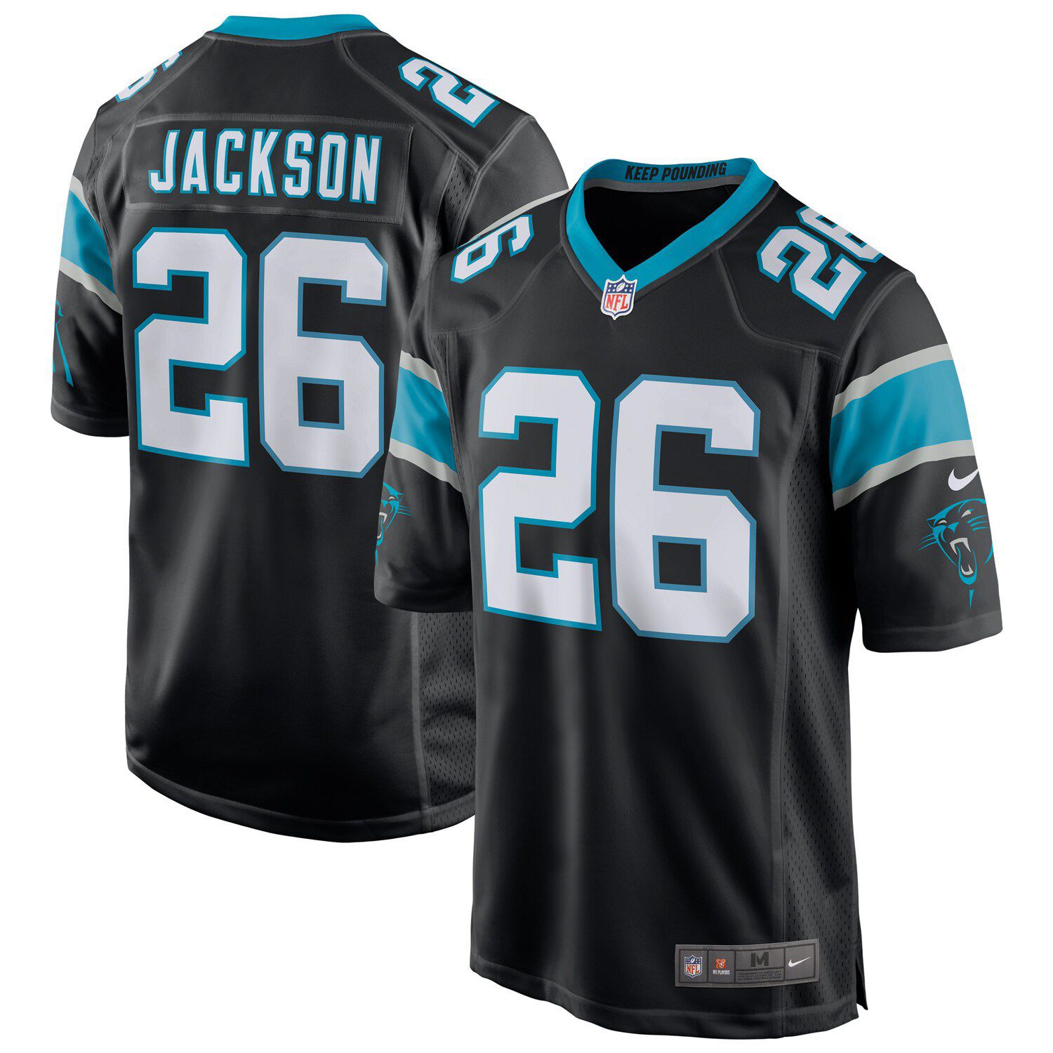 Men's Nike Black Carolina Panthers Vapor F.U.S.E. Elite Custom Jersey