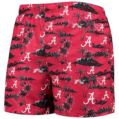 Men's FOCO Crimson Alabama Crimson Tide Island Palm Swim Trunks