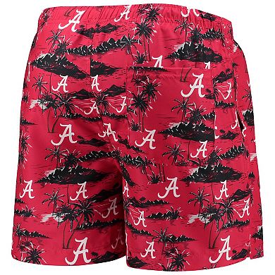 Men's FOCO Crimson Alabama Crimson Tide Island Palm Swim Trunks