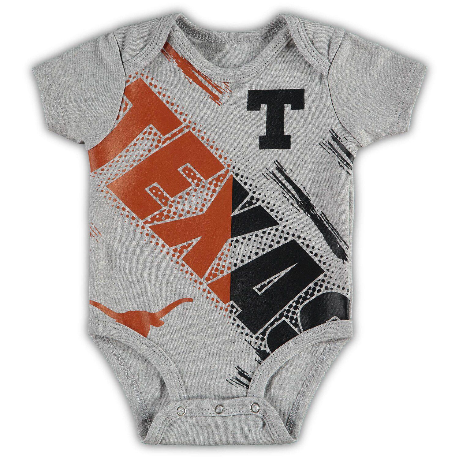 Infant Houston Astros Orange/White/Heather Gray Biggest Little Fan 3-Pack  Bodysuit Set