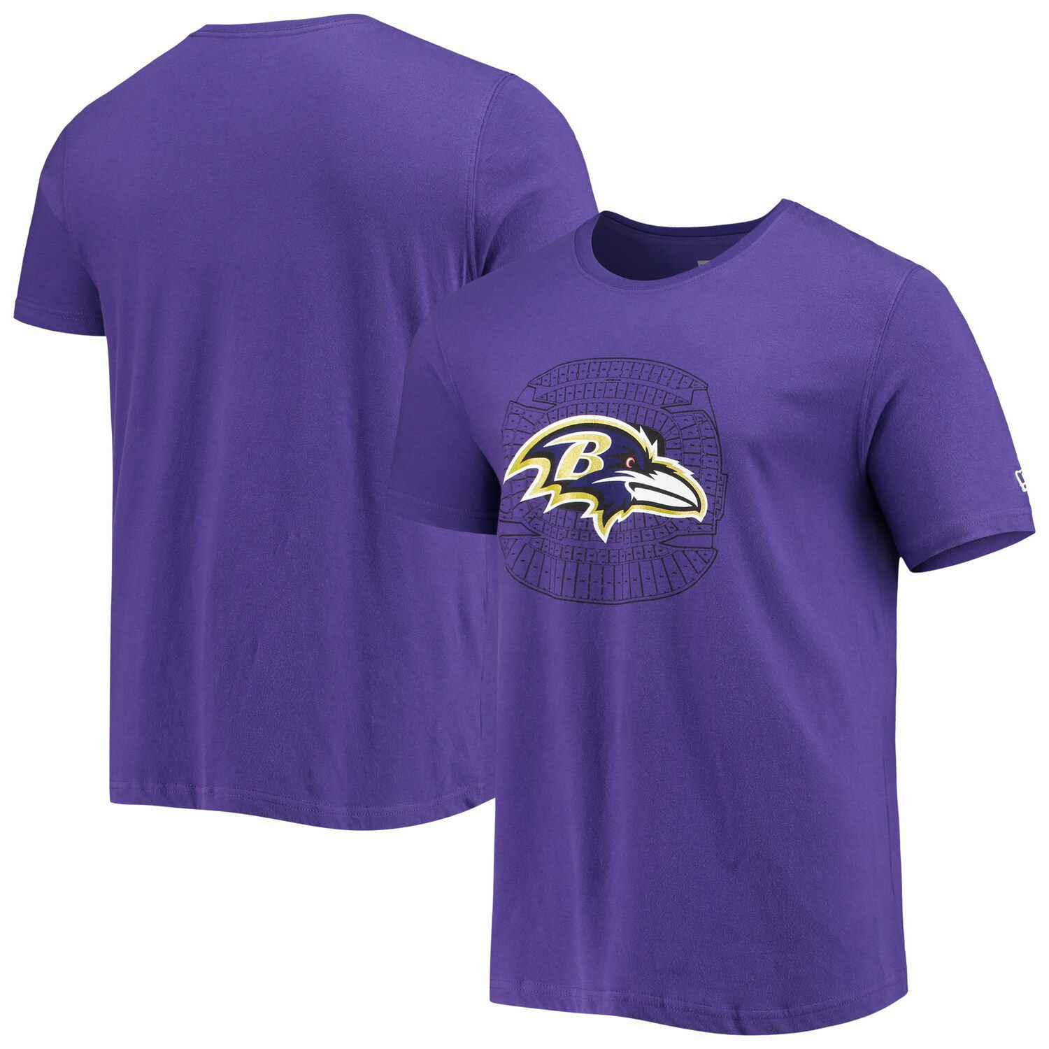 Men's NFL x Staple Purple Baltimore Ravens Logo Lockup T-Shirt