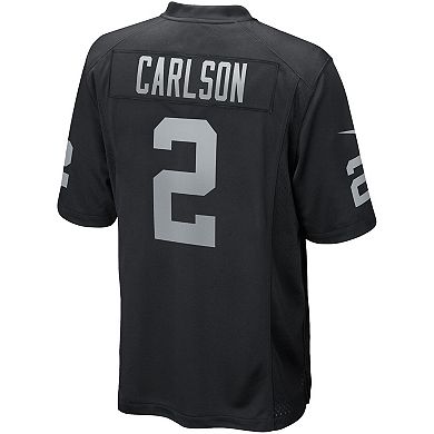 Men's Nike Daniel Carlson Black Las Vegas Raiders Game Player Jersey
