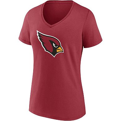 Women's Fanatics Branded DeAndre Hopkins Cardinal Arizona Cardinals Player Icon Name & Number V-Neck T-Shirt