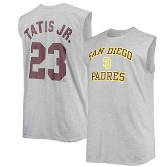Men's Fernando Tatis Jr. Heathered Gray San Diego Padres Big & Tall Muscle Tank Top