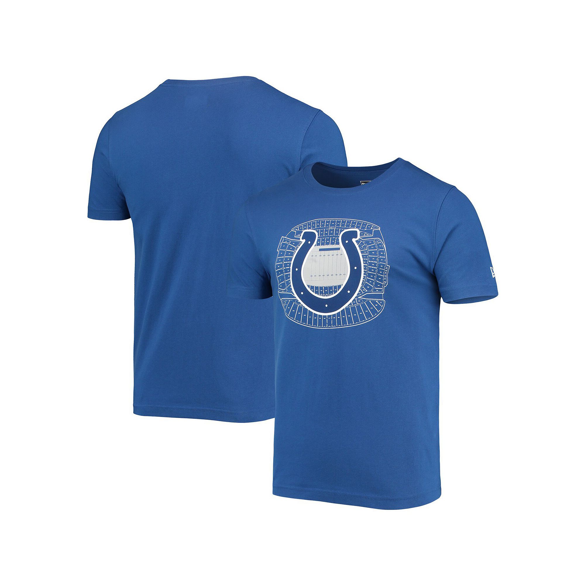Mens New Era Royal Indianapolis Colts Stadium T-Shirt, Size: Small, Blue
