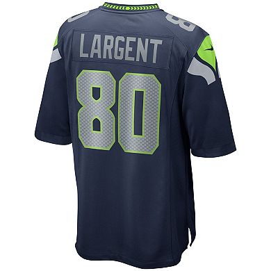 Men's Nike Steve Largent College Navy Seattle Seahawks Game Retired Player Jersey