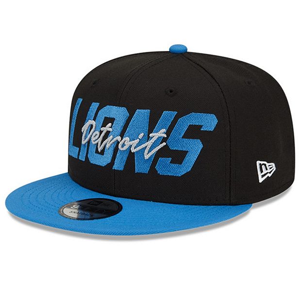 Detroit Lions FAUX LEATHER SNAPBACK 9Fifty Adjustable NFL Hat by