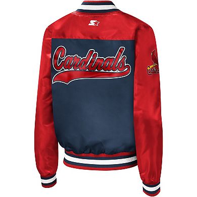 Women's Starter Navy St. Louis Cardinals The Legend Full-Snap Jacket