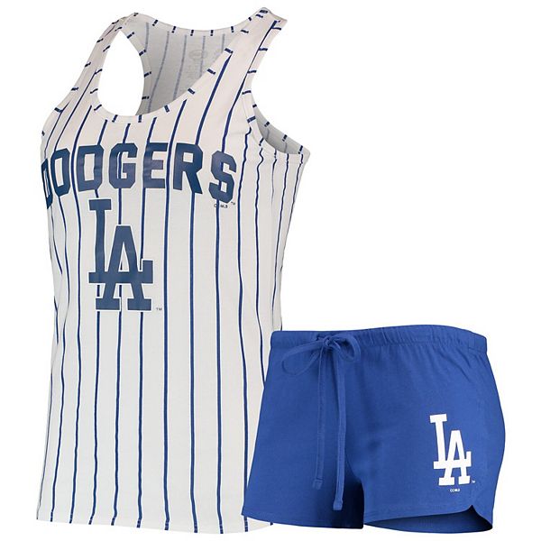 Women's Concepts Sport Royal Los Angeles Dodgers Plus Size Jersey Tank Top & Pants Sleep Set