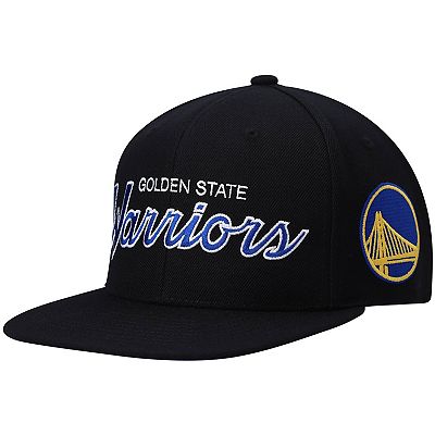 Mitchell & Ness Golden State Warriors Snapback Cappello Blu – Corona Alta E Visiera Piatta, Chiusura Regolabile, Taglia Unica, Leggero E Confortevole, Modello Hardwood Classic