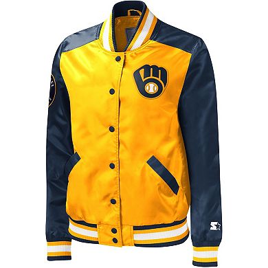 Women's Starter Gold Milwaukee Brewers The Legend Full-Snap Jacket