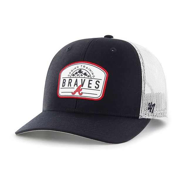 Men's '47 Navy Atlanta Braves 2022 Spring Training Panorama Trucker  Snapback Hat