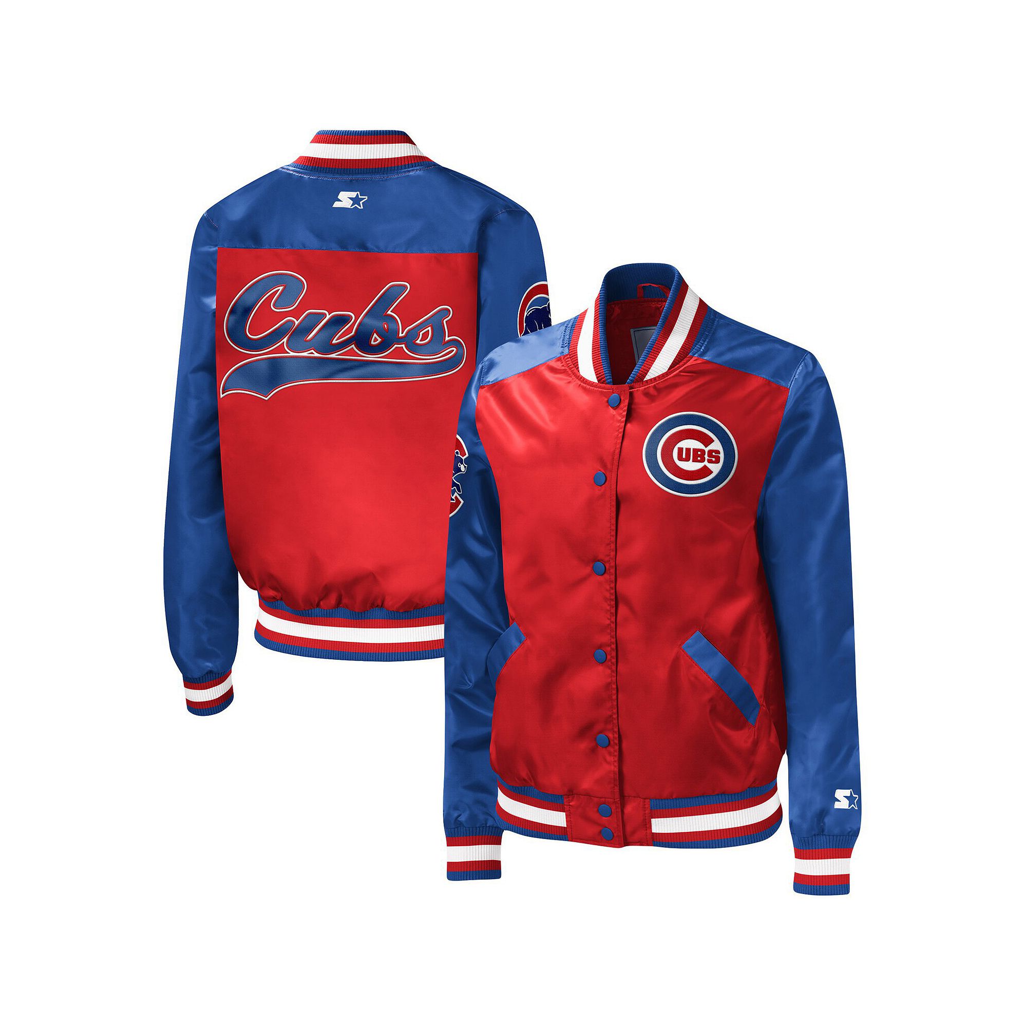 Womens Starter Red Chicago Cubs The Legend Full-Snap Jacket, Size: XS