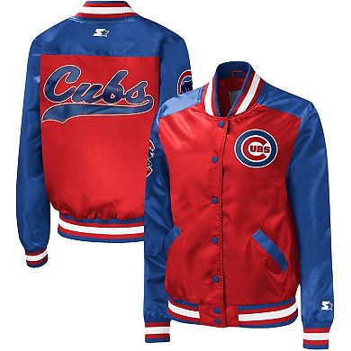 Women's Starter Red Chicago Cubs The Legend Full-Snap Jacket